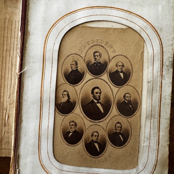 Antique Ornate Black and Brown Photo Album - Picture 6 of 8